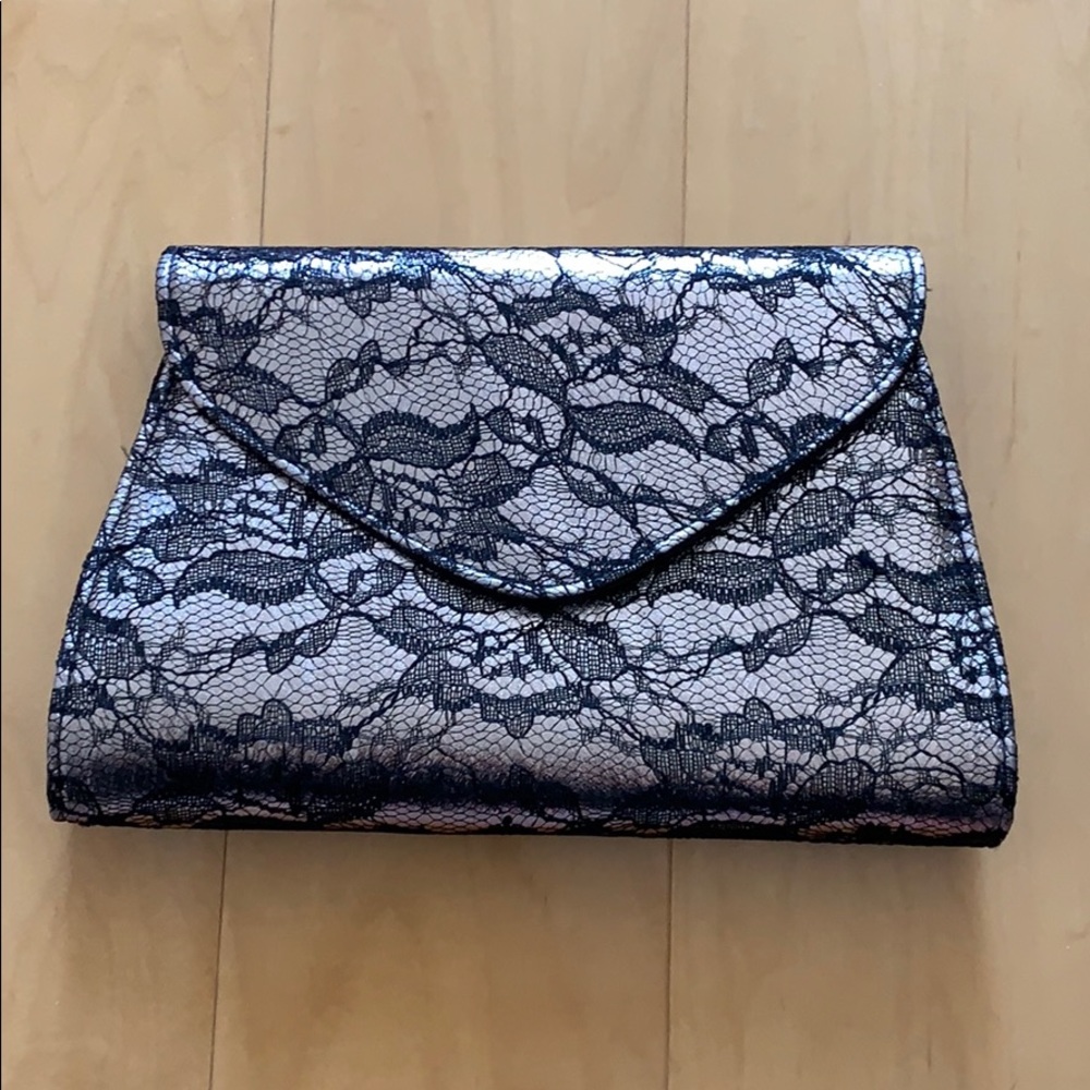 NWOT Neiman Marcus Floral Lacy Evening Bag